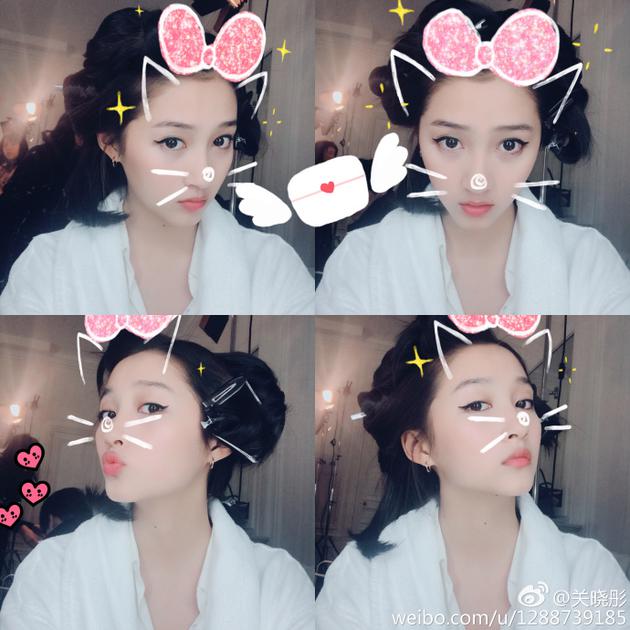 關曉彤情人節(jié)發(fā)福利照