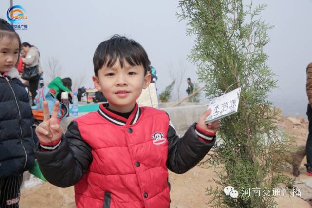 耶！你看，這是我種下的小樹苗！