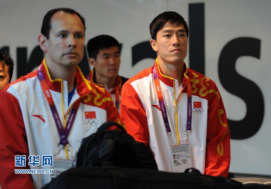 劉翔抵達倫敦未接受采訪 劉翔抵達倫敦未接受采訪