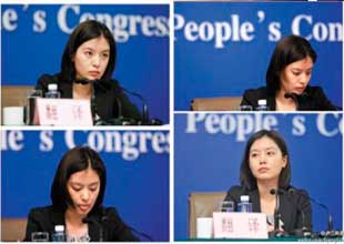 兩會(huì)女翻譯走紅 初中起立志做外交官 兩會(huì)女翻譯走紅 初中起立志做外交官