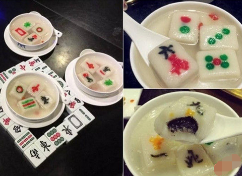 來碗清一色！火鍋店推出創(chuàng)意麻將湯圓