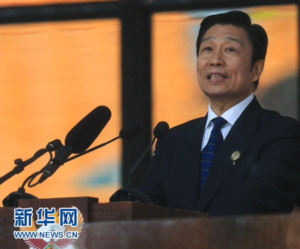 12月10日，國家副主席李源潮在南非約翰內(nèi)斯堡出席南非政府為前總統(tǒng)曼德拉舉行大型官方追悼活動并致辭。