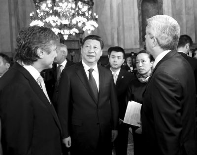 　會(huì)見(jiàn)阿根廷議長(zhǎng)。