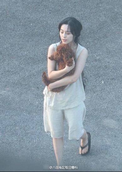 范冰冰穿睡衣遛狗 被指披個(gè)"麻袋"也很美 范冰冰穿睡衣遛狗 被指披個(gè)"麻袋"也很美