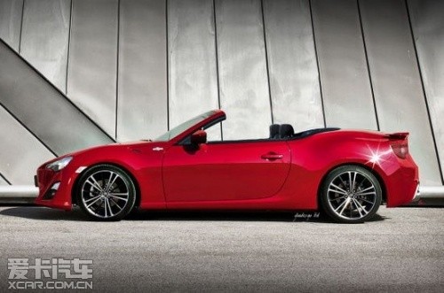 此前曝光的豐田86敞篷版效果圖 此前曝光的豐田86敞篷版效果圖