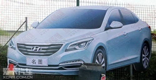 北京現(xiàn)代全新中級(jí)車諜照