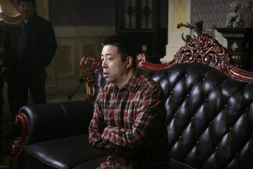 《大河兒女》導演安健接受媒體記者的訪問。