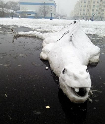 創(chuàng)意十足！日系列卡通雪人走紅