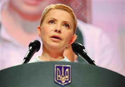 25日，在大選中得票率大幅落后的季莫申科舉行新聞發(fā)布會(huì)。