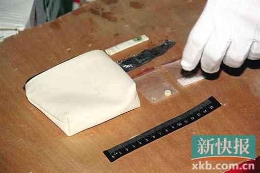 現(xiàn)場(chǎng)繳獲的毒品。