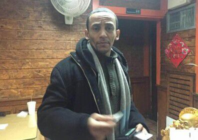 涉案的男性騙徒。（美國《世界日報》/受害商家提供）