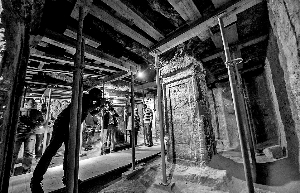 埃及首次向公眾開放的古埃及法老圖坦卡蒙乳母之墓內(nèi)景。