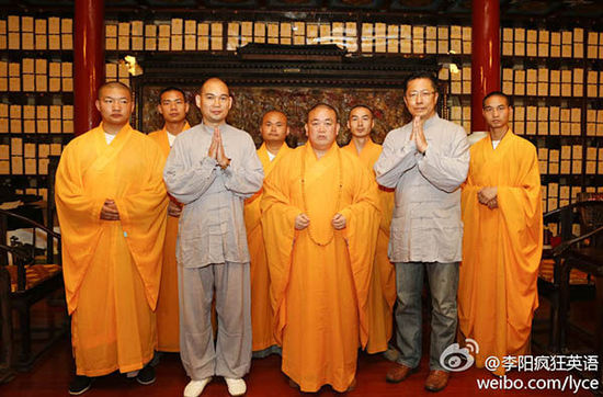 李陽自曝皈依少林寺原因:特別崇拜釋永信 李陽自曝皈依少林寺原因:特別崇拜釋永信