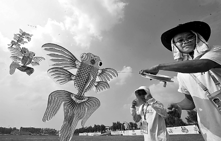 南陽(yáng)農(nóng)運(yùn)會(huì)風(fēng)箏比賽于南召縣開賽